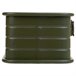 Cesto rectangular de metal impreso Verde