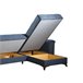 Chaise longue reversible con cama ELZA Azul