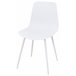 Silla de cocina FLAKE fija PP blanca Blanco