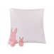Beliani Cojín decorativo PHLOX Blanco
