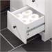Armario para baño con 1 Puerta y 3 Cajones BZR107-W SoBuy Blanco