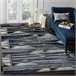 Alfombra DE LUXE moderna 462 Geométrico - Structural 120x170 Azul