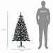 Árbol de Navidad Plástico, Acero HOMCOM, hogar - decoración Verde