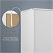 Armario de Ropa Melamina de Madera HOMCOM Blanco