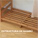 Perchero de Ropa Bambú HOMCOM, hogar - muebles de recibidor Marron