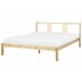 Beliani Cama con somier Madera de pino VANNES 167x209 Blanco