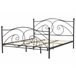 Beliani Cama con somier Metal DINARD 187x208 Negro