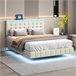 Marco de la cama Beige