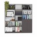 Set de estanteria de oficina home de 3 piezas en melamina Multicolor