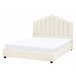 Beliani Cama Terciopelo VINCENNES 145x213 Crema