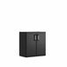 Armario resina DETROIT XL bajo 93x89x54cm negro Negro