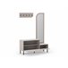 Mueble recibidor zapatero con espejo BEA Beige