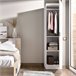 Armario multiusos 1 puerta efecto madera 41 Blanco