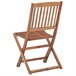 6 Sillas de jardin plegables de madera con cojines Antracita