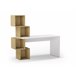 Mesa de escritorio con estanteria lateral BALANCE 4H Blanco