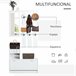 Conjunto Muebles de Entrada Tablero de partículas HOMCOM 90 Blanco