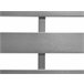 Beliani Banco Aluminio SALERNO 142x70 Gris