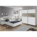 Armario 2 puertas efecto madera 180 Blanco/ Madera