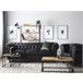 Beliani Conjunto de sofás CHESTERFIELD Negro