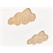 Beliani Aparador CLOUDY Blanco/ Madera