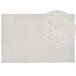 Beliani Alfombra de pelo corto ERZIN 160x230 Blanco/ Beige