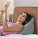 Almohada Triangular Multiposición de Doble de Cuña Gris