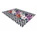 Alfombra lavable ANDRE 2300 flores zigzag 160x220 Negro