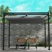 Pérgola Acero, Poliéster Outsunny Gris