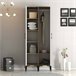Armario 2 puertas efecto madera 80 Blanco/ Madera