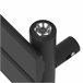 Radiador toallero mural Voss 801 W 19 lamas acero Negro