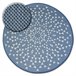 Alfombra de cuerda sisal FLAT círculo Vidriero 120x120 Azul