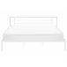 Beliani Cama con somier Metal CUSSET 187x209 Blanco