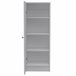 Aparador Belleria, Estilo Minimalista con 4 Estantes Blanco