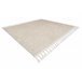 Alfombra BERBER cuadrado 9000 Franjas Bereber Marroquí Shaggy 120x120 Crema