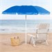 Aktive Sombrilla playa compacta e inclinable UV50 c/funda Azul
