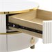 2 en 1, mesa de centro, mesa auxiliar, cajón 70x70 Blanco