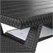 conjunto de ratán Negro/ Gris