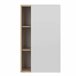 Aparador Donna 1 Puerta 4 Estantes Estilo Nórdico Blanco/ Madera