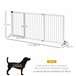 Barrera para Mascotas Madera de Pino PawHut Blanco