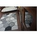 Alfombra LISBOA 27212/356 Hexágono Panal de Abeja 80x150 Gris