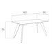 ANGEL CERDA Mesa comedor rectangular cristal Nogal