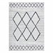 Alfombra de cuerda sisal COLOR 47272/396 Rombos Cuadrados 200x290 Blanco/ Gris