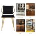 2 piezas, silla de comedor, silla de cocina, silla de salón Negro
