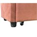 Banco puf baúl en terciopelo 140x50 Naranja