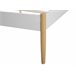 Beliani Cama con somier Metal MAURS 187x209 Blanco