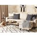 Beliani Cojín decorativo BENZOIN Blanco/ Beige