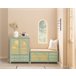 Banco Zapatero con 2 Puertas y 3 cajones FSR129-GR SoBuy Verde
