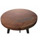Beliani Conjunto de mesas DENNY 45x45 Marron