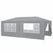 Carpa Pabellón para jardín Wedau metal 600x300 Gris Oscuro