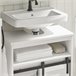Mueble para Debajo del Lavabo 3 Estante 1 Puerta BZR61-W SoBuy Blanco
